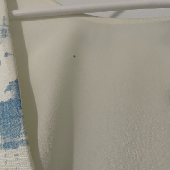 Anthropologie Maeve Sleeveless Navy & White Shift Dress with Cutout Back - Picture 3 of 3